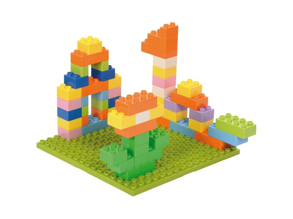 Blocos De Construção Eduplay Grandes 220 Peças Coloridas