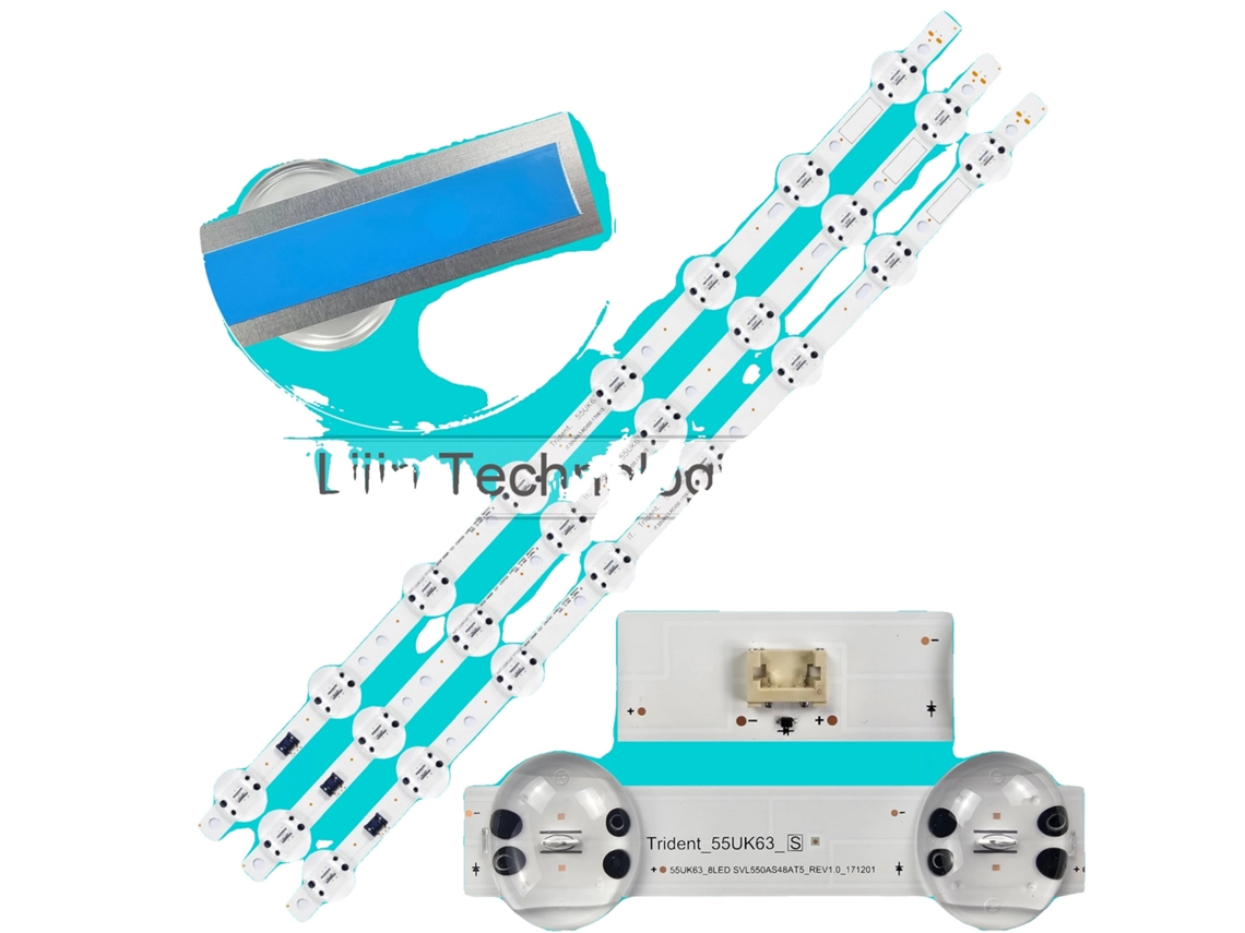 Fita LED 598mm, 8 pérolas, 6V, OEM