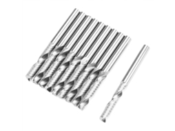 10pcs Fresa De Ponta Redonda De Aço Tungstênio 1lx3.17 Cnc Router Bits