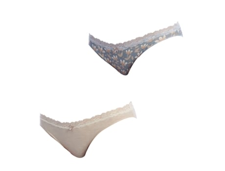 Pacote com 2 Mini Calcinhas Coquetes Algodão 1032356 para Mulher Janira
