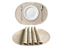 Protetor De Mesa Oval Isolante De Calor Algodão