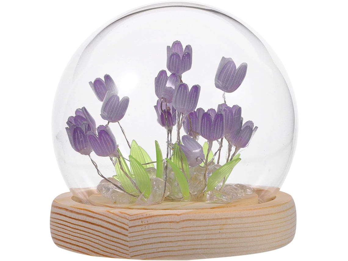 Luminária Noturna Decorativa Diy Besportble Com Tulipas, 16 Roxas, Kit