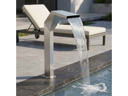Vidaxl Cachoeira De Piscina Aço Inoxidável 50 X 30 X 90 Cm Prateado