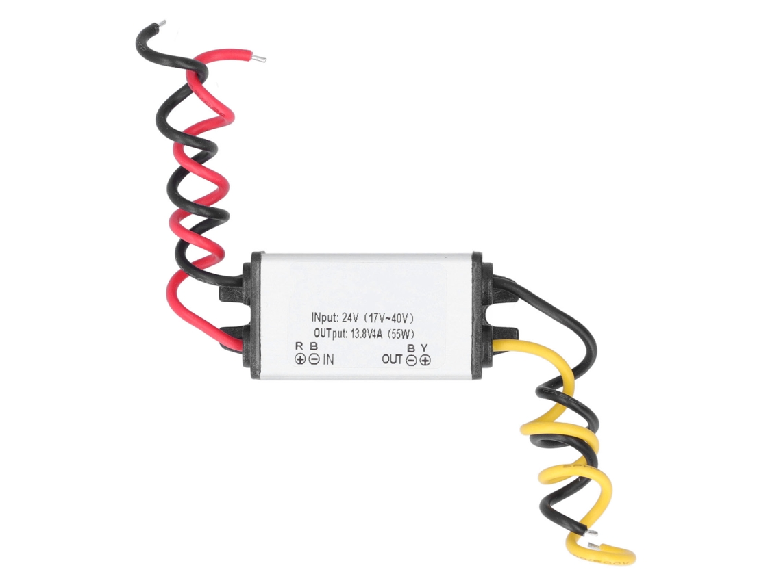Conversor Redutor DC 24V para 13.8V 4A 55W para Carro S/MARCA