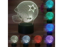 7 Colorful 3D Led Lâmpadas de Mesa Leves de Acrílico para Crianças Presentes Reguláveis Decoração de Casa