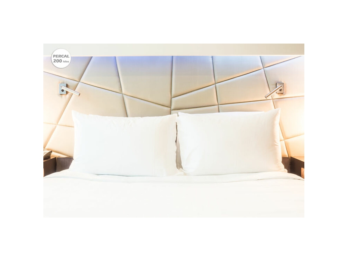 Capa de almofada HOSTELINE IRIS PREMIUM (Branco)