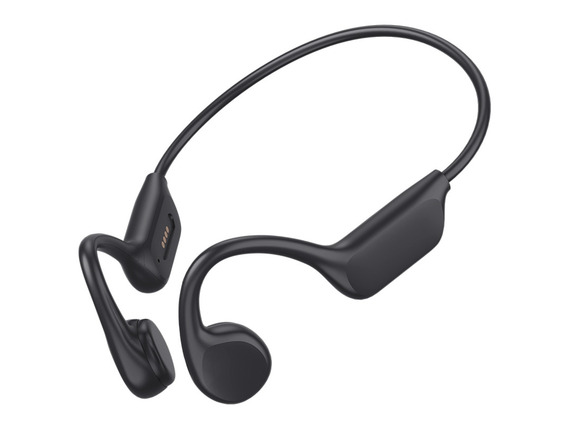 Auriculares Condução Óssea, Ipx8 Auriculares Natação À Prova Dágua, com Reprodutor de Mp3 Integrado e 32 Gb de Memória SPQMENT (preto)