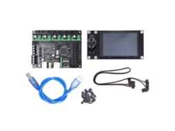 Placa Controladora Mks com Tela Ts35, Proteção Tvs e Usb Virtual para Impressora 3d