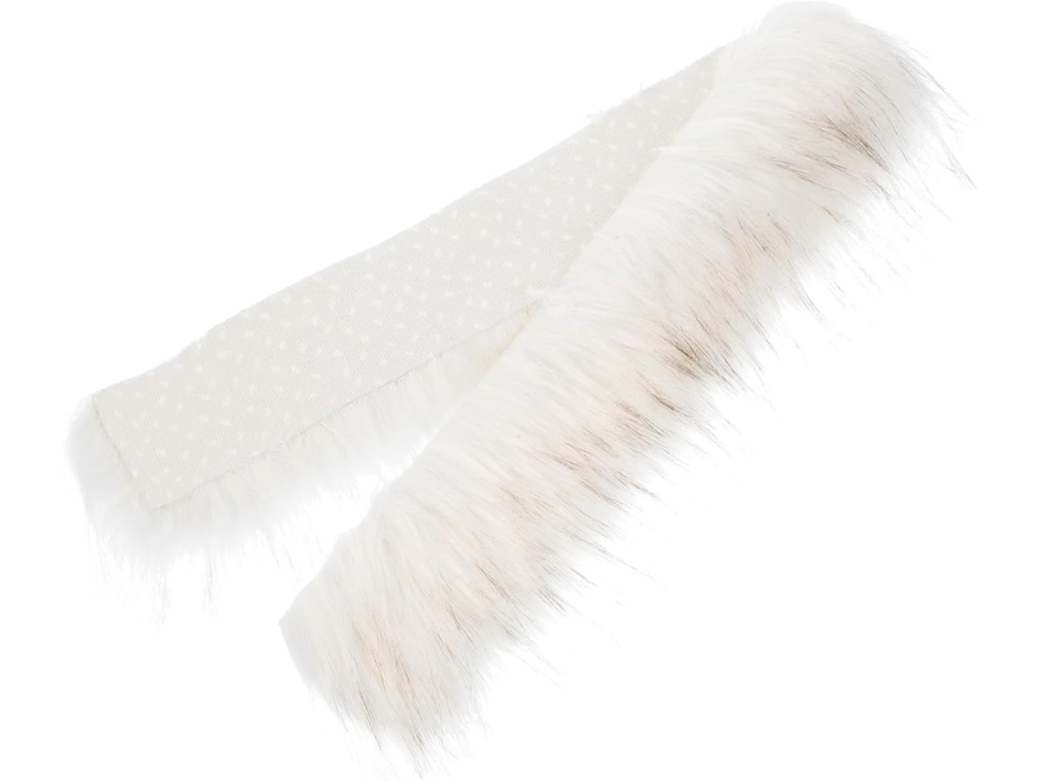 Decorativa De Pele Sintética Branca Para Roupas, Sapatos, Chapéus, Acessórios, Artesanato E Decoração Festiva De Gokoco