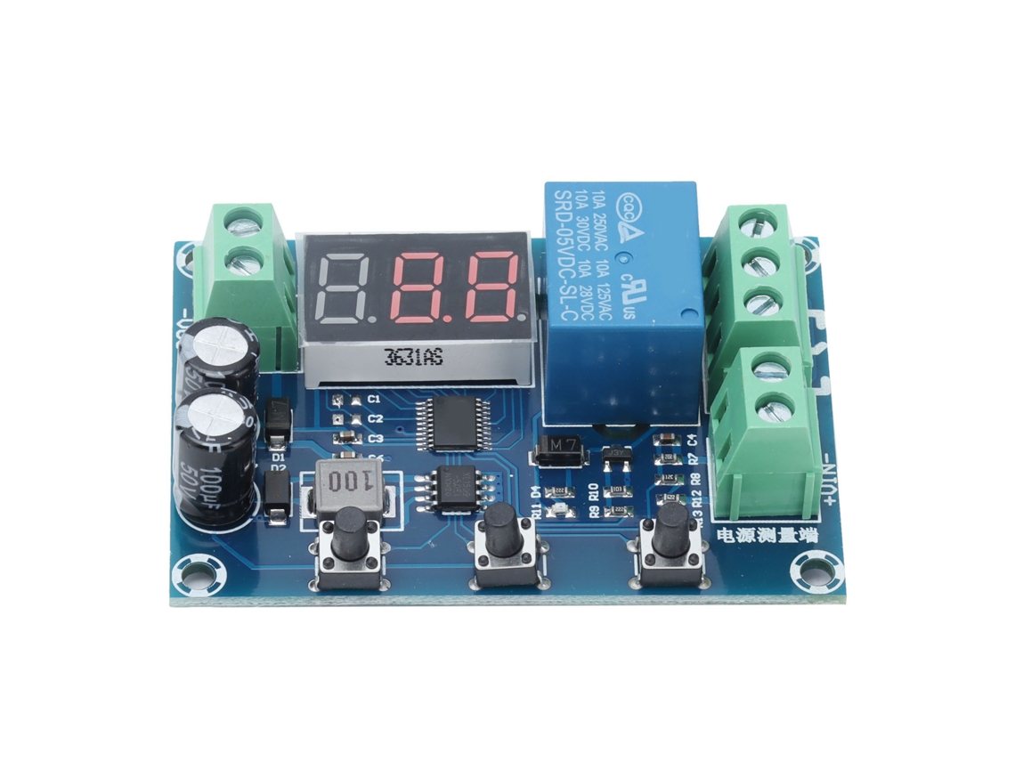 Placa De Controle De Carregamento Automático Para Bateria Com Proteção Contra Sobrepressão E Display Led