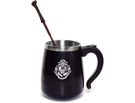 Caneca com Varinha Misturadora Automática Thumbs Up Harry Potter 450 Ml