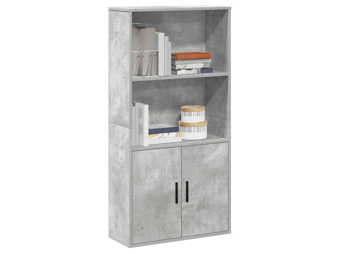 Vidaxl Estante 60x24x120 Cm Derivados De Madeira Cinzento Cimento