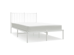 Estrutura de Cama com Cabeceira Metal Branco MAISON EXCLUSIVE 120x190 cm