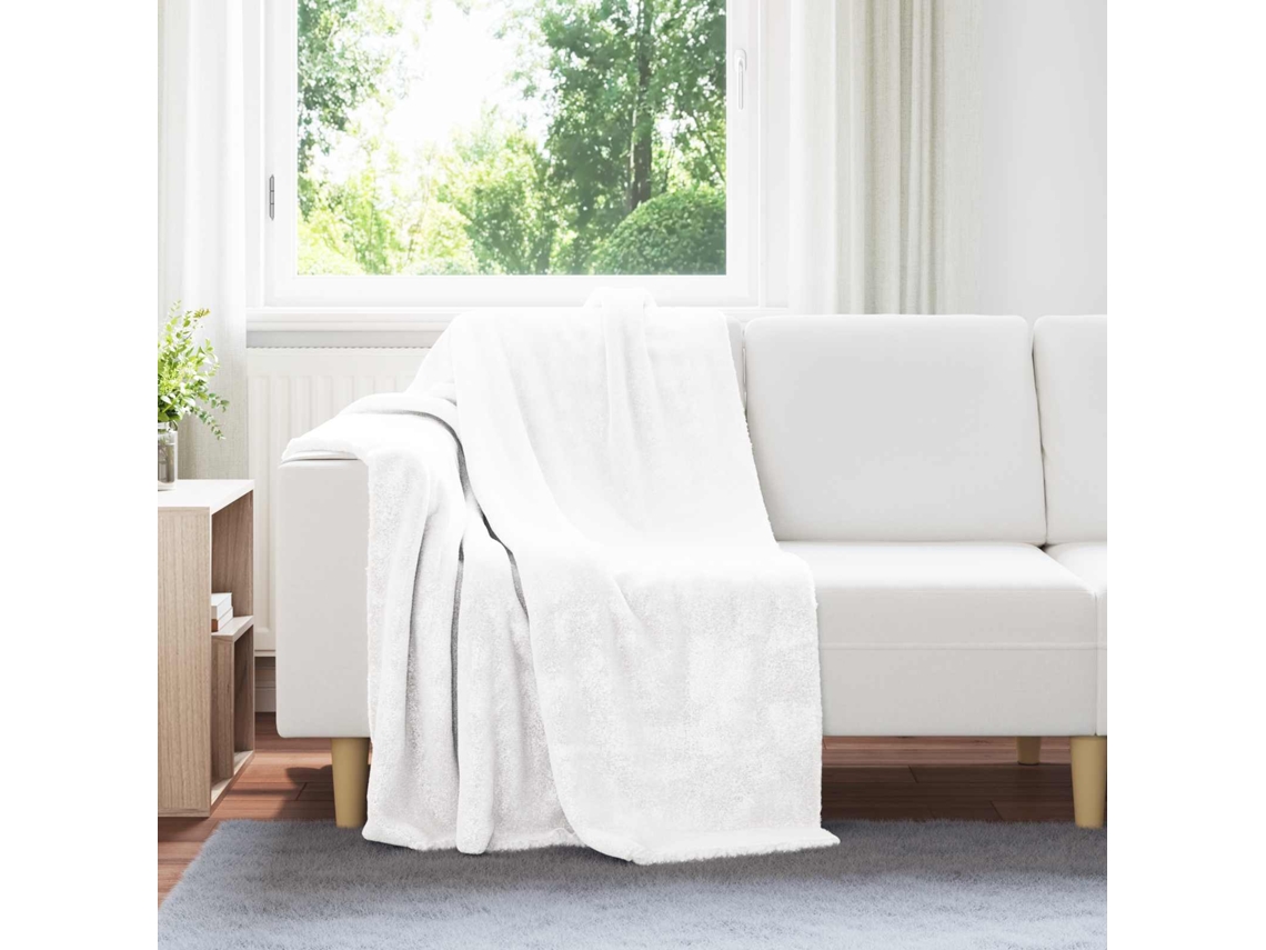 Vidaxl Manta Branco 130 X 150 Cm 1 Kg Lã
