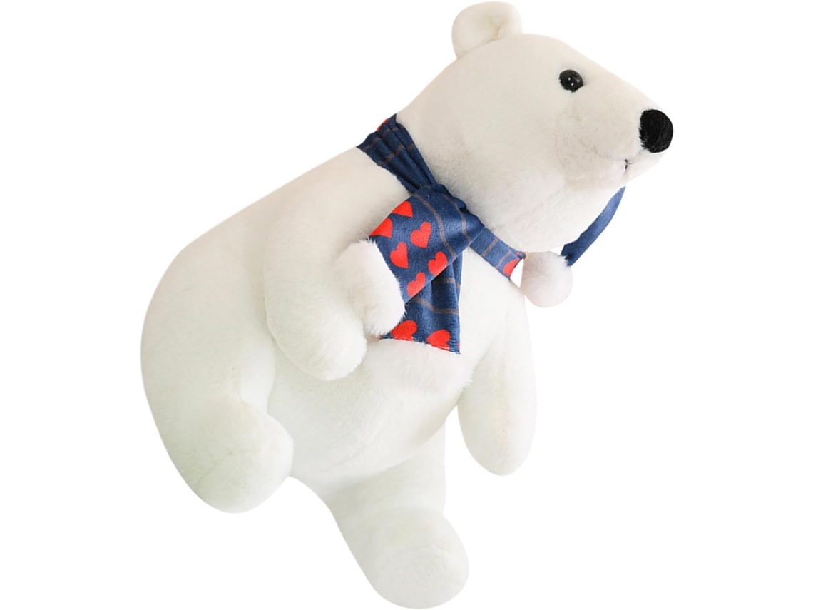 Urso Polar De Pelúcia Genérico - Uso Prático E Funcional
