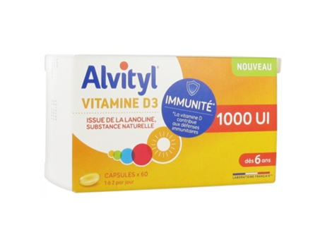 Vitamina D3 1000 UI 60 Cápsulas ALVITYL