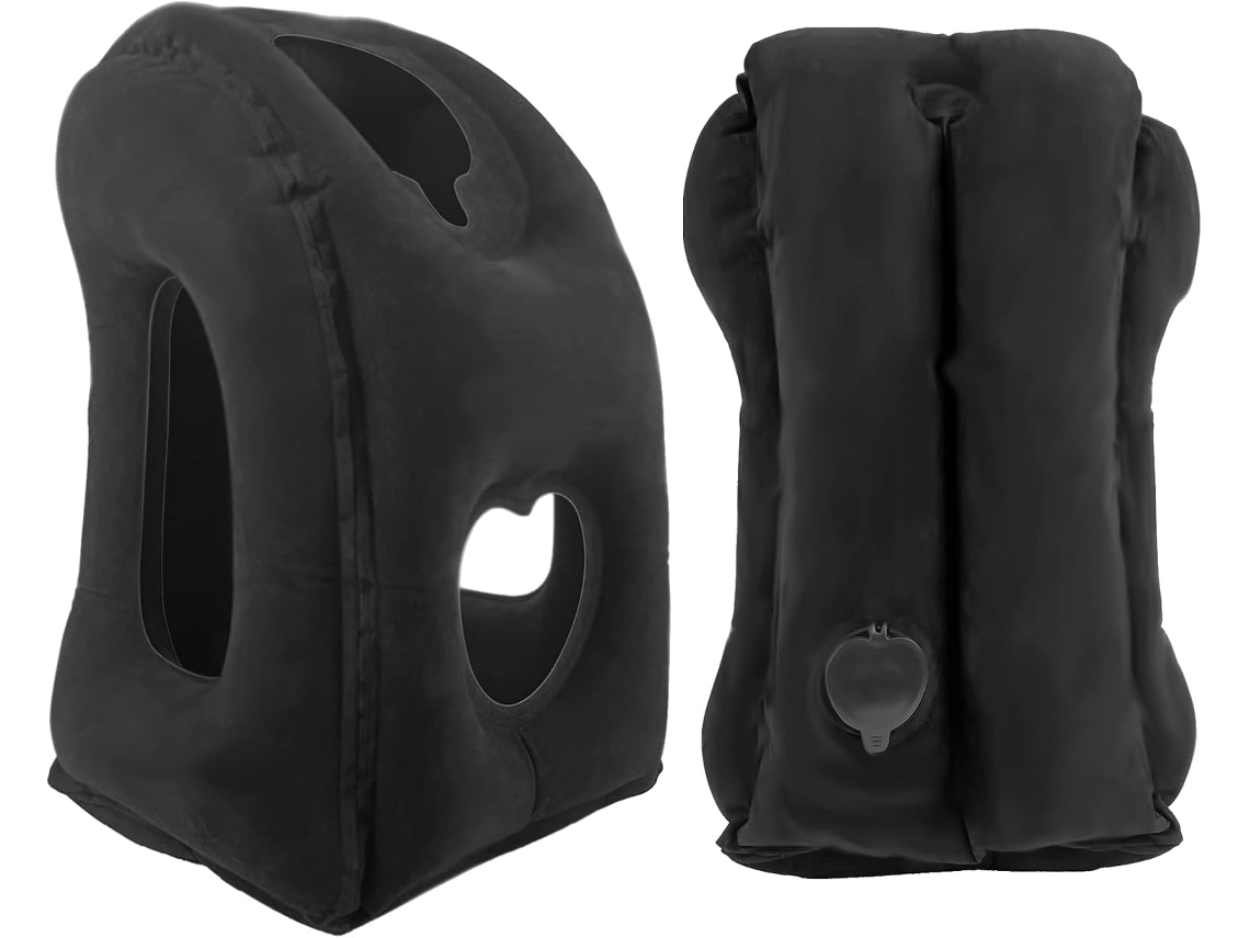 Almofada Inflável Portátil AQUAFORGE, com suporte para cabeça e pescoço