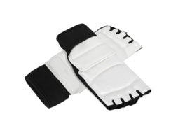 Lurelia Protetor Taekwondo, Peças Taekwondo Foot Guard Boxe Tornozelo Suporte Para Crianças Adultos Kickboxing Treinamento Preto Branco S