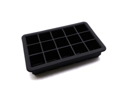 Nova Line bandeja de Cubos de Gelo Silicone 15 Cavidades com Tampa Transparente para Whiskey Chá Leite