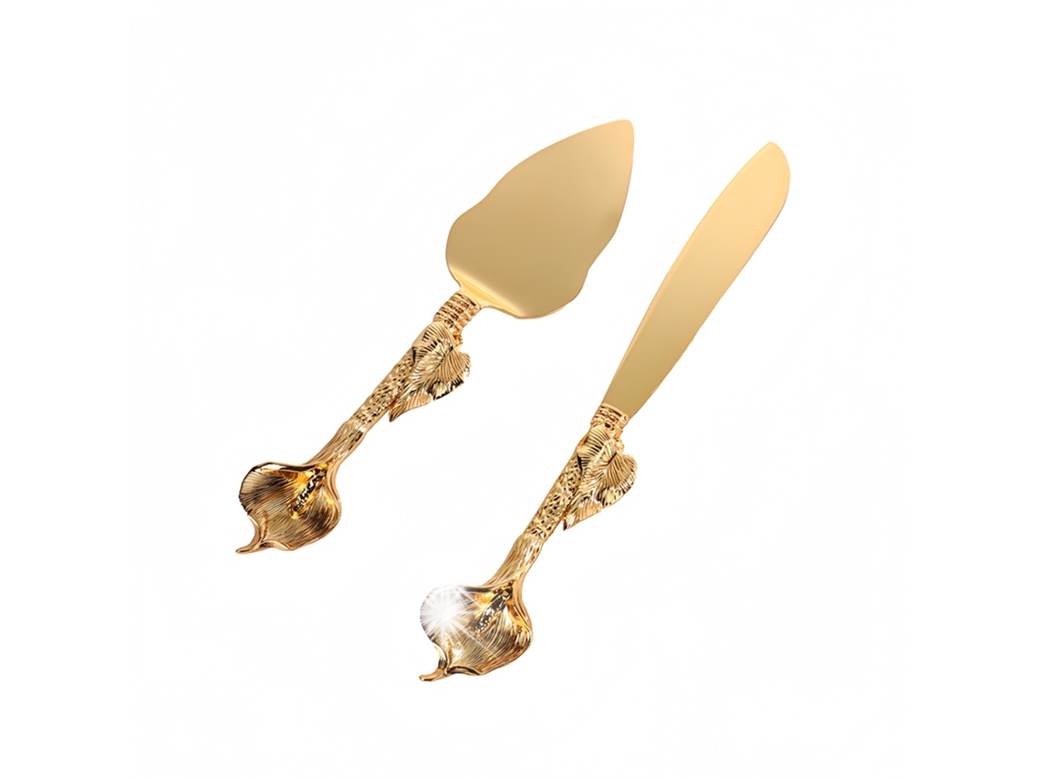 Jantar De Aço Inox 2 Peças Design Elegante Superfície Brilhante Medidas: 24x6cm E 28x2,5cm