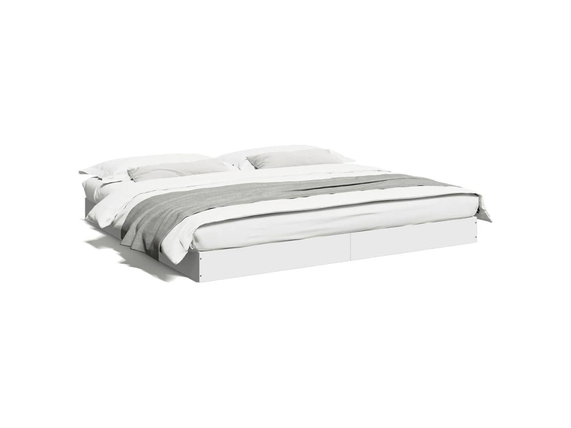 Estrutura de Cama Sem Colchão 180x200 Cm Branco MAISON EXCLUSIVE