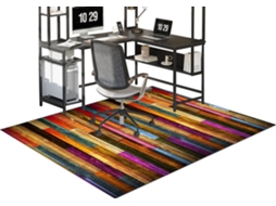 Tapete Protetor Piso Gamer 80 X 120 Cm Piso Parquet Xunzheng