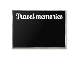 Magnetic Board Travel Memories For The Living Room Espelharte (70x50 Cm)