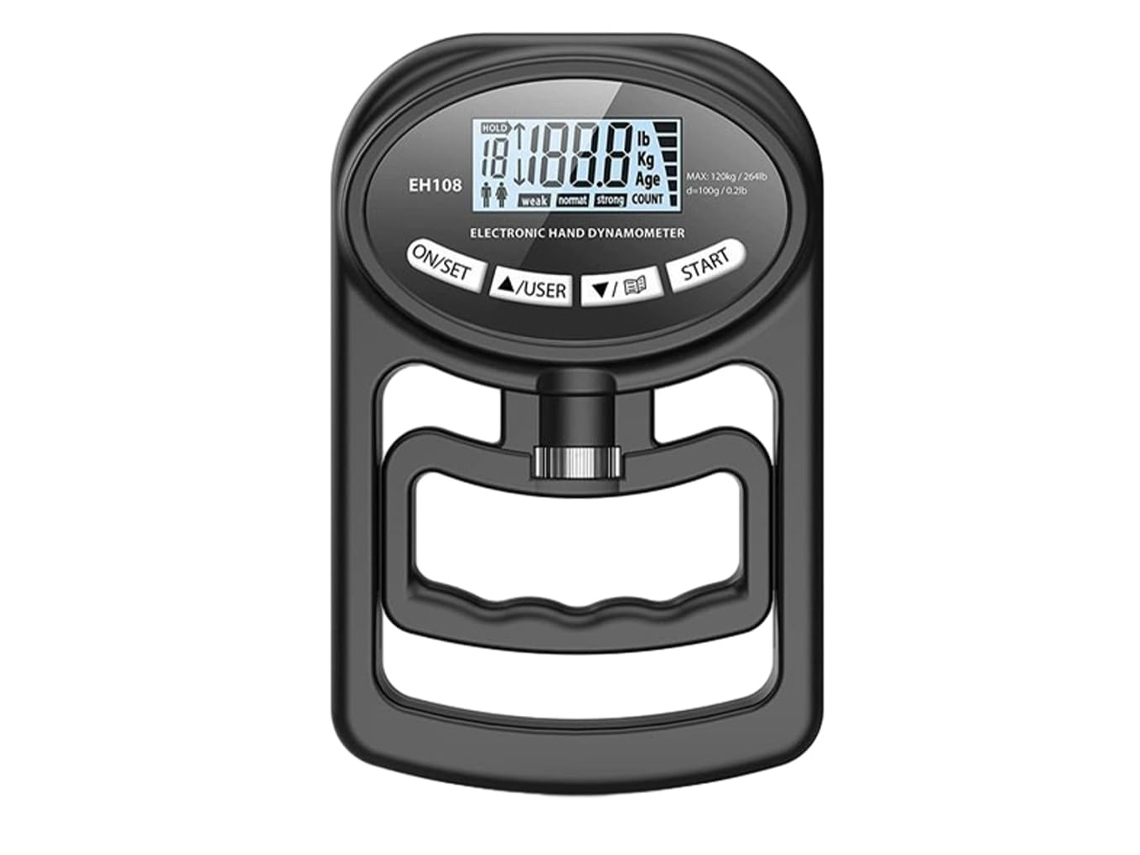 Dinamômetro manual de força de pré-compressão de 120 kg (265 lb) com visor LCD
