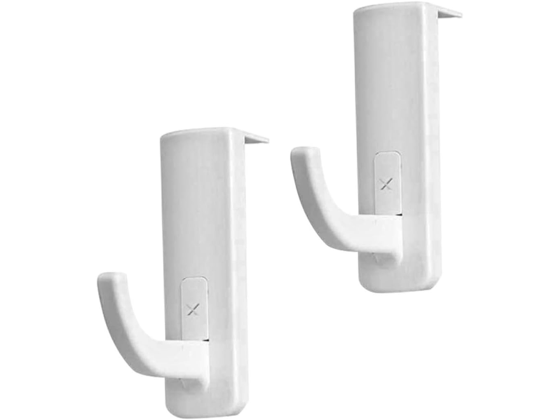Toyandona Crochets Adhésifs Para Casque Audio 2pcs En Plastique Blanc, Support Léger Forte Adhérence, Pour