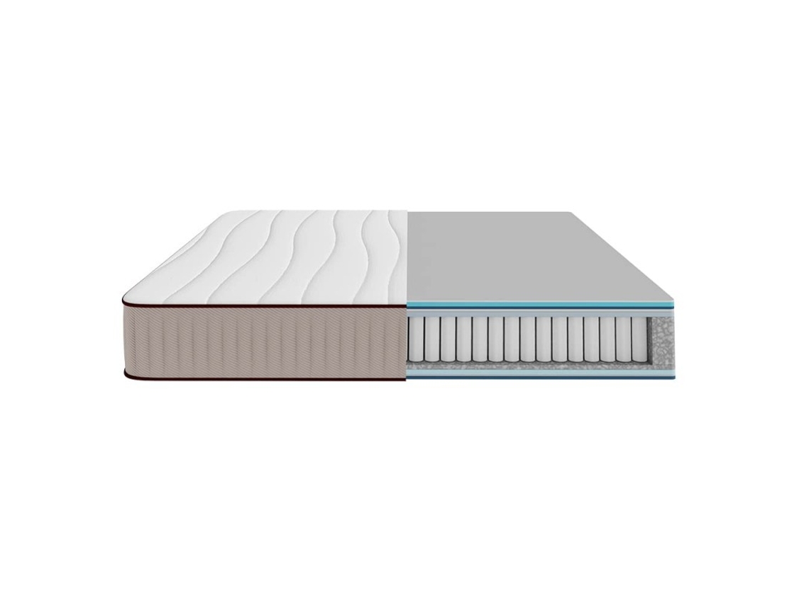 Colchão Híbrido Cecotec Flow 6900, 80x190. Multicamadas, Núcleo De Molas Ensacadas Springcore E Espuma Viscoelástica Viscocare