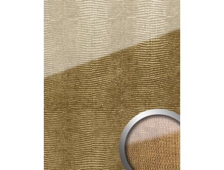 16982-Sa-Ar Painel de Parede Imitação de Pele de Iguana Dourado WALLFACE