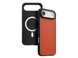 Capa Para Celular Melkco Para Iphone Air Magsafe Em Couro Genuíno - Laranja