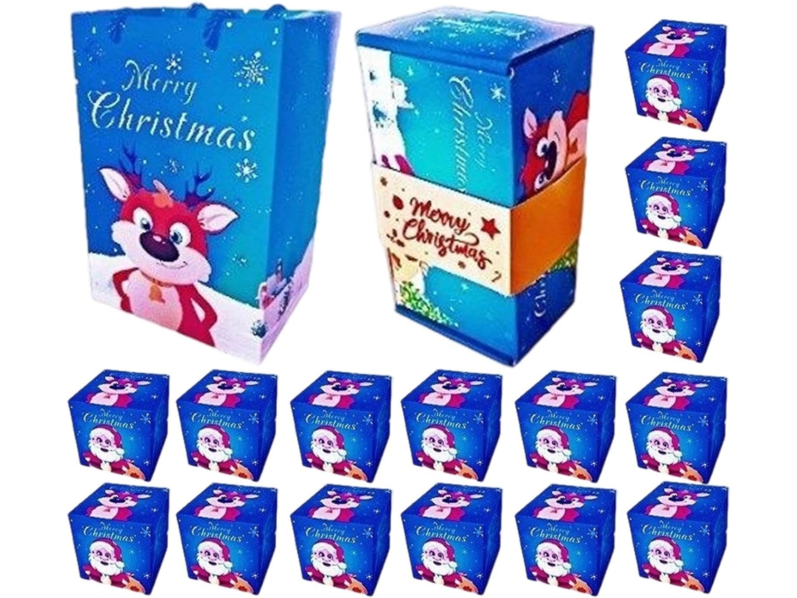 Caixa De Natal - Recipiente Para Doces Embalados Individualmente