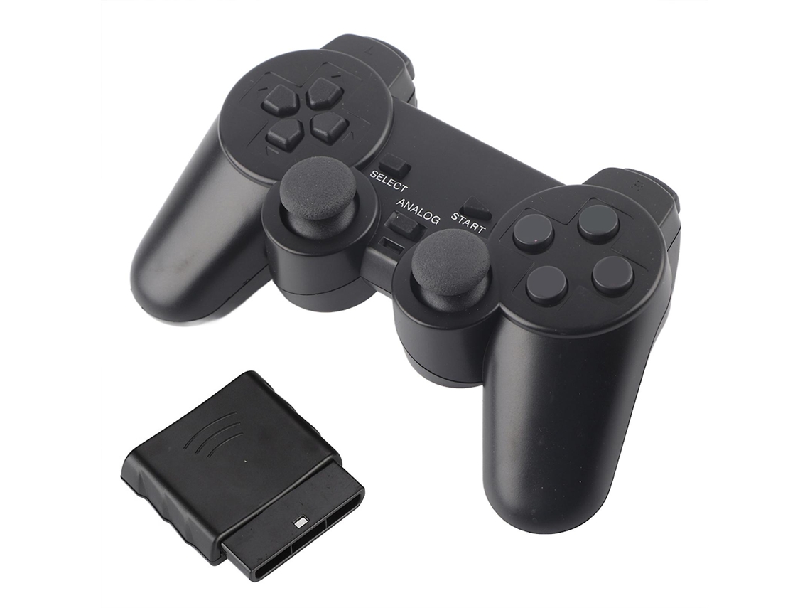 Controle De Jogo Sem Fio De 2,4 Ghz Com Vibração Dupla E Alcance De 8 Metros Para Ps2 Hengjian