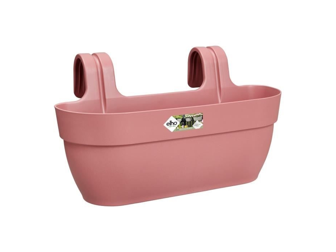 ELHO - Vaso de Flores - Vibia Campana Easy Hanger Grande - Rosa Empoeirado - Varanda Externa - L 24,1 x L 46 x A 26,5 cm