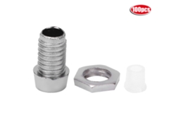 Suportes Para Led 3mm 100pcs Sunflare (plástico Com Bezel Cromado)