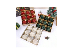 Conjunto De 45pcs De Estrela De Topo E Bola De Natal, Vermelho E Branco Igvtrade