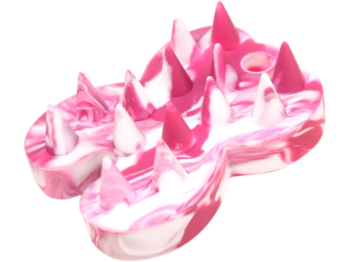 Escova De Silicone Popetpop Para Banho, Corpo E Cabelo, Massageador Capilar, Escova Flexível E Portátil
