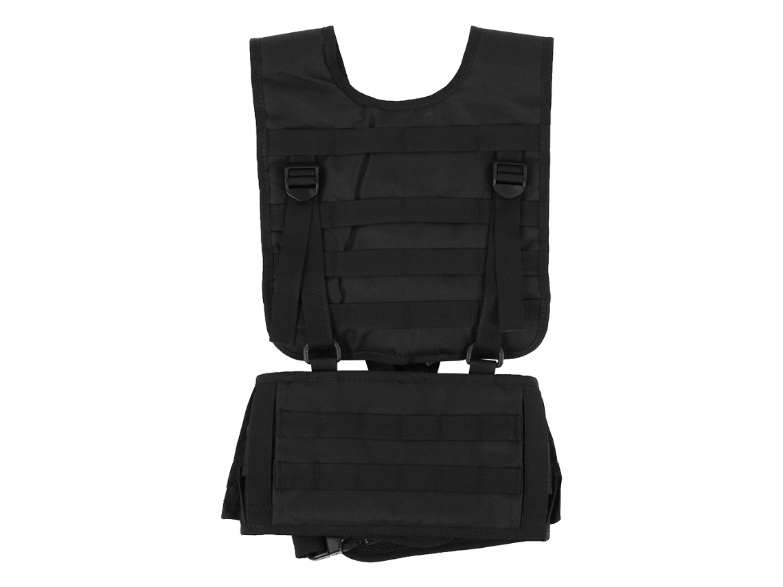 Conjunto de colete e cinto tático, multifuncional, para caça, pesca, escalada