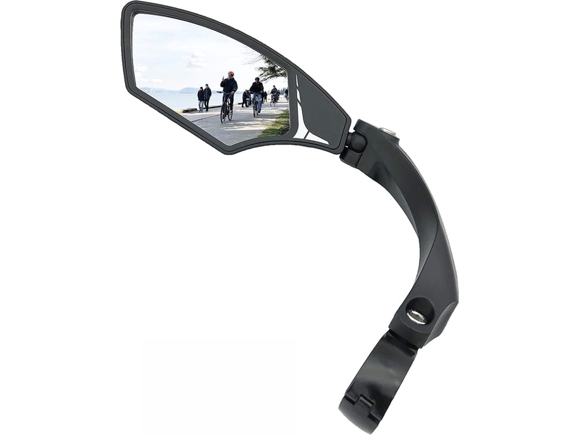 Espelho De Bicicleta Hd Resistente A Impactos, Vidro Transparente Seguro, Ajustável Rotativo, Para Guidão 21-26mm