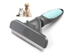 Escova de higiene para animais de estimação com tecnologia flutuante de remoção de pelos (95% ecológica) e lâmina de aço inoxidável (verde)
