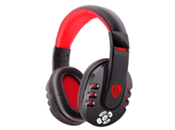 Auscultadores Bluetooth TRUMSEN V8Over Ear Preto Vermelho