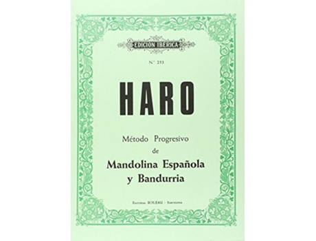 Livro Método De Mandolina Y Bandurria de Francisco Haro (Espanhol)