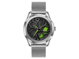 Relógio Masculino Sanda 1065 Com Mostrador Fixo Vazado Em 3d E Mecanismo De Quartzo. Estilo: Pulseira De Malha.