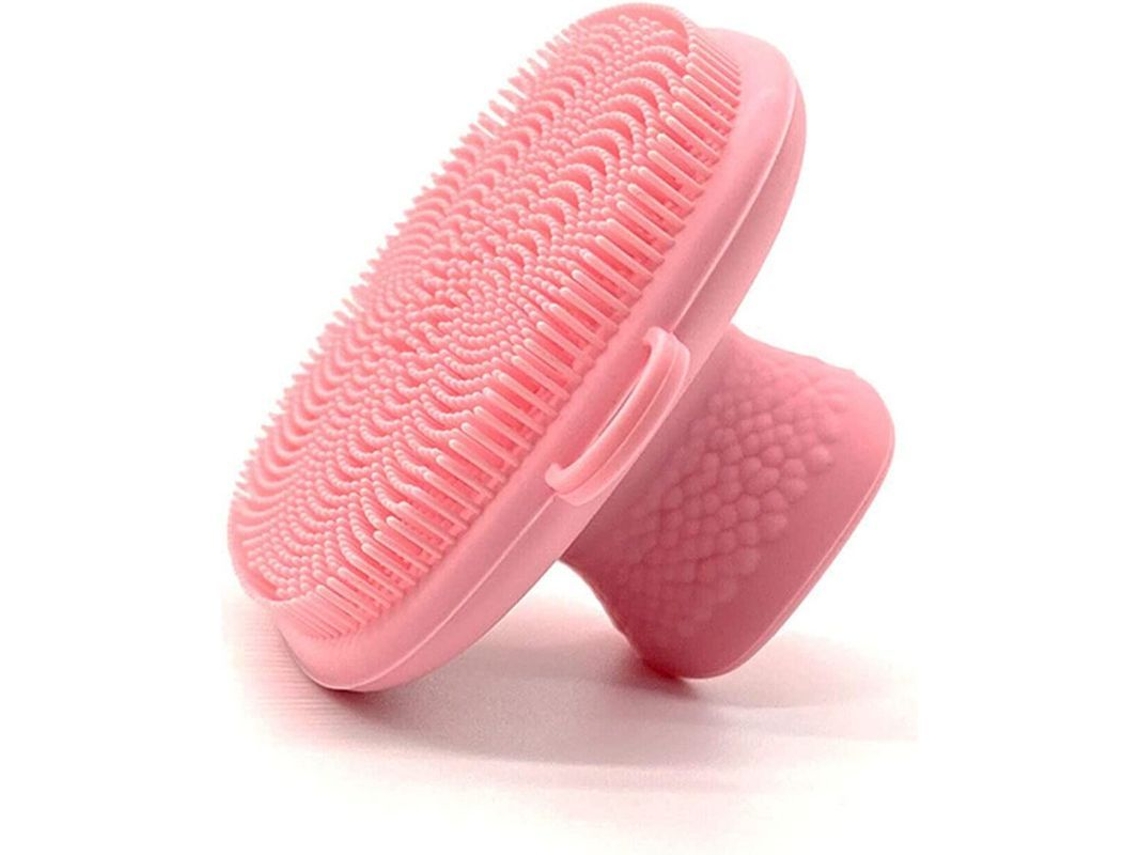 Pincel de Limpeza Facial de Silicone À Prova D'água para Cuidados com a Pele (rosa)