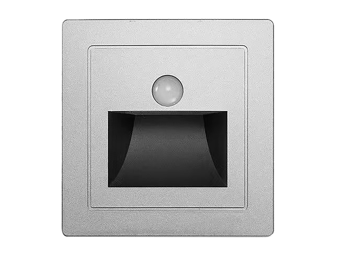 Lâmpada Sensora de Movimento Solar Degraus Led Recessada 3000k | S/MARCA