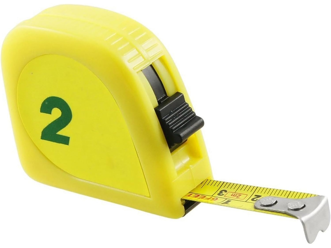 Lurelia Fita Métrica 2m 2 Metros Plástico Amarelo