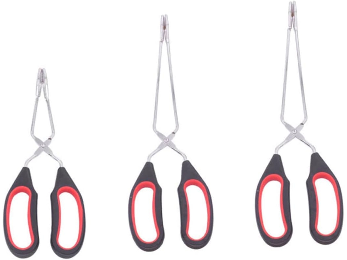 Pinça De Churrasco Metal 2 Peças, Utensílio De Cozinha Resistente Ao Calor Para Cortar Bife, Pizza, Pão, Buffet E Uso Em