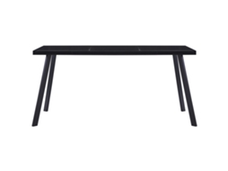 Mesa de Jantar 180x90x75 Cm Vidro Temperado Preto MAISON EXCLUSIVE