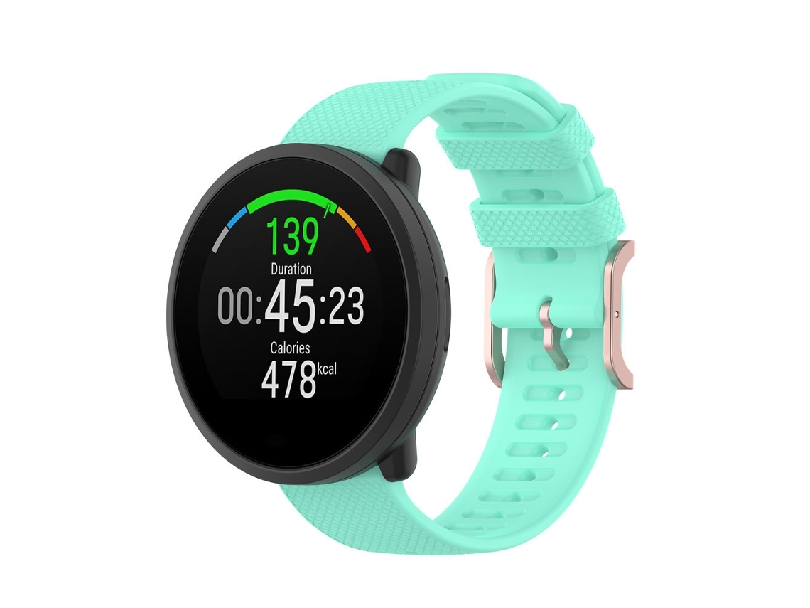 Bracelete para Smartwatch de silicone texturizado POLAR Polar Dot, Tam: tamanho livre (verde-azulado)